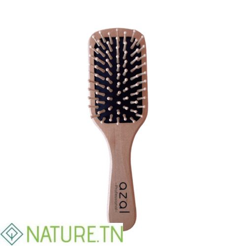 AZAL BROSSE CHEVEUX EN BOIS CARRE PETIT MODELE 2