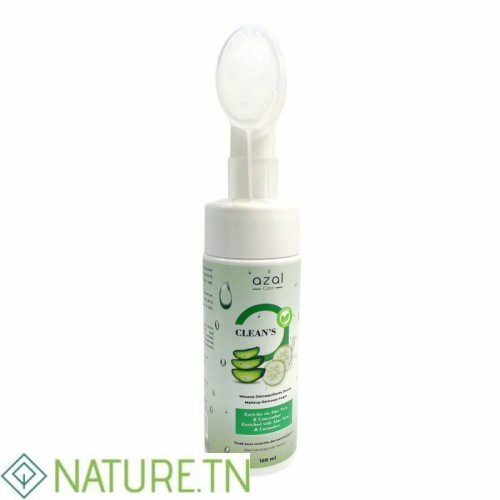 AZAL CLEAN'S MOUSSE DEMAQUILLANTE AU ALEO VERA ET CONCOMBRE,150ML 1