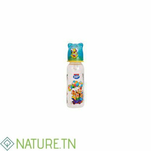 BABY PUR BIBERON AVEC COUVERCLE AMUSANT BLEU 125ML 1