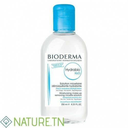 BIODERMA HYDRABIO H2O SOLUTION MICELLAIRE DEMAQUILLANTE HYDRATANTE PEAUX SENSIBLES 250ML 2