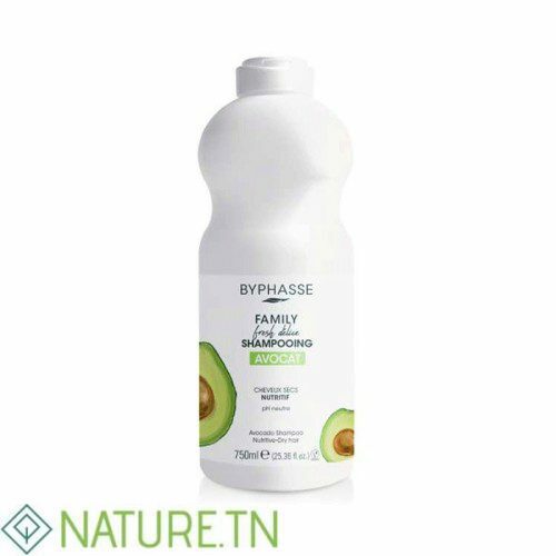 BYPHASSE FAMILY SHAMPOOING AVOCAT CHEVEUX SECS 750ML 2