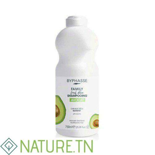 BYPHASSE FAMILY SHAMPOOING AVOCAT CHEVEUX SECS 750ML 3 BYPHASSE FAMILY SHAMPOOING AVOCAT CHEVEUX SECS 750ML