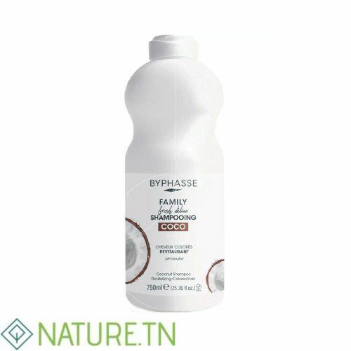 BYPHASSE FAMILY SHAMPOOING COCO CHEVEUX COLORES 750ML 3 BYPHASSE FAMILY SHAMPOOING COCO CHEVEUX COLORES 750ML