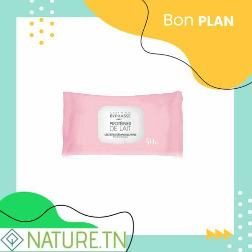 BYPHASSE LINGETTES DEMQUILLANTES PROTEINES DE LAIT 40 UNITES 1