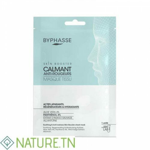 BYPHASSE MASQUE TISSU SKIN BOOSTER CALMANT ANTI-ROUGEURS 18ML 1