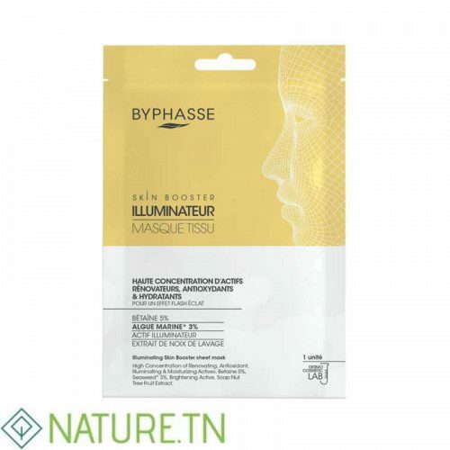 BYPHASSE MASQUE TISSU SKIN BOOSTER ILLUMINATEUR 18ML 2