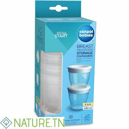 CANPOL BABIES POTS DE CONSERVATION 4 PCS 180ML 1