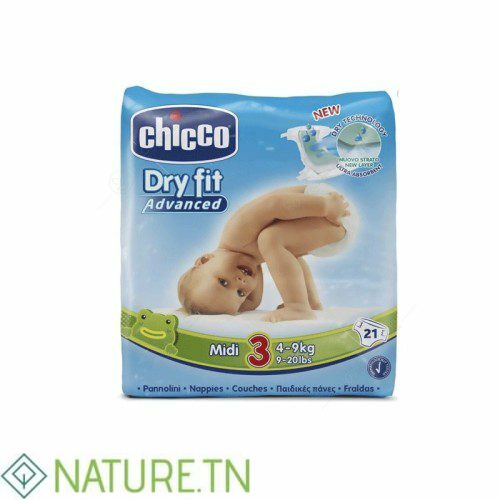 CHICCO DRY FIT COUCHE MEDIUM 4-9KG 21 PIECES 1