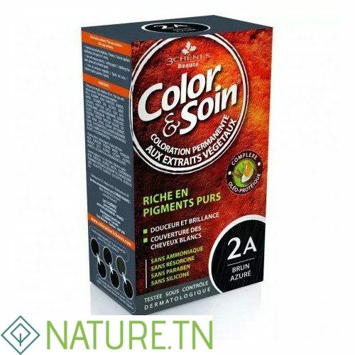 3 CHENES COLOR & SOIN COLORATION BRUN AZURE 2A 1 3 CHENES COLOR & SOIN COLORATION BRUN AZURE 2A 1