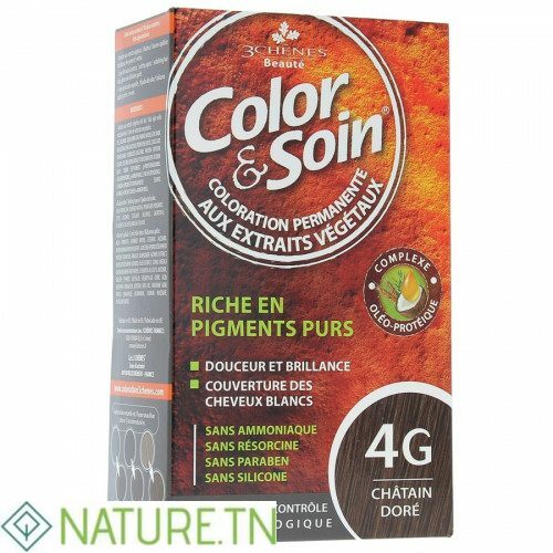 COLOR & SOIN COLORATION CHATAIN DORE 4G
