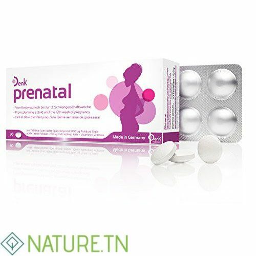DENK PRENATAL COMPLEMENT ALIMENTAIRE POUR FEMMES ENCEINTES 30 COMPRIMES 1