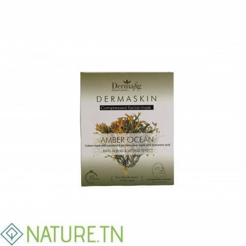 DERMAFIG DERMASKIN AMBER OCEAN MASQUE VISAGE COTON ANTI AGE&EFFET LIFTING *15 1