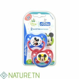 DODIE 2 SUCETTES MICKEY ANATOMIQUE SILICONE 6M+