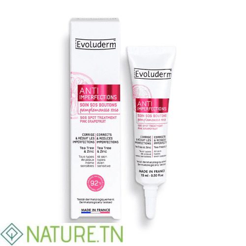 EVOLUDERM SOIN SOS BOUTONS ANTI-IMPERFECTIONS 15 ML 2