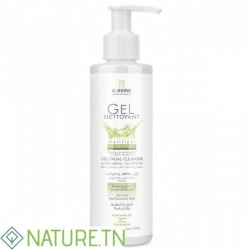 K-REINE GEL NETTOYANT MATIFIANT HYDTRATANT PEAUX GRASSES 200ML 2
