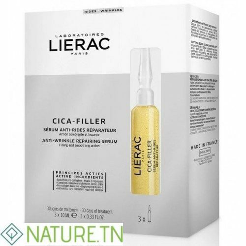 LIERAC CICA-FILLER SERUM ANTI-RIDES REPARATEUR 3 AMPOULES *10ML 1