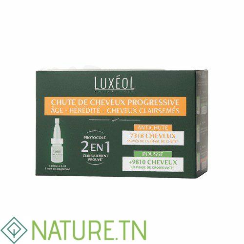 LUXEOL CHUTE DE CHEVEUX PROGRESSIVE 2EN1 14*6ML 3 LUXEOL CHUTE DE CHEVEUX PROGRESSIVE 2EN1 14*6ML