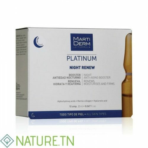 MARTIDERM PLATINUM NIGHT RENEW 10 AMPOULES 2
