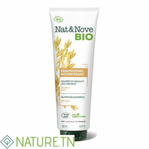 NAT&NOVE BIO SHAMPOOING NOURRISSSANT A L'EXTRAIT D'AVOINE POUR CHEVEUX SECS 250ML 1