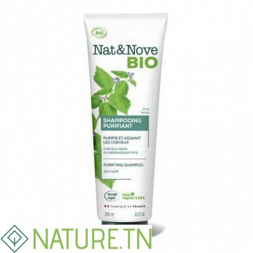 NAT&NOVE BIO SHAMPOOING PURIFIANT A L'EXTRAIT D'ORTIE POUR CHEVEUX GRAS 250ML 1 NAT&NOVE BIO SHAMPOOING PURIFIANT A L'EXTRAIT D'ORTIE POUR CHEVEUX GRAS 250ML 1