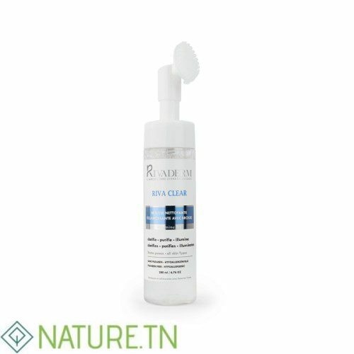 RIVADERM RIVA CLEAR MOUSSE NETTOYANTE ECLAIRCISSANTE 200ML 2