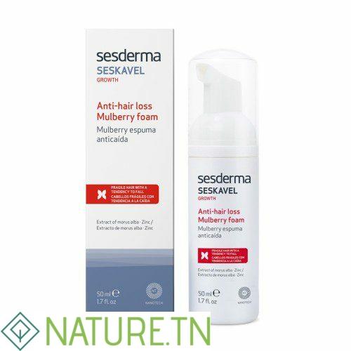 SESDERMA SESKAVEL MULBERRY MOUSSE ANTI CHUTE 50ML 2 SESDERMA SESKAVEL MULBERRY MOUSSE ANTI CHUTE 50ML 2