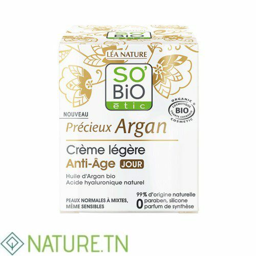 SO BiO CREME LEGERE ANTI AGE JOUR PRECIEUX ARGAN 50ML 1
