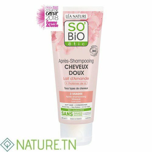 SO BIO APRES-SHAMPOOING CHEVEUX DOUX LAIT D'AMANDE 2