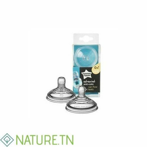 TOMMEE TIPPEE ADVANCED ANTI-COLIQUE 2 TETINES A DEBIT VARIABLE 0M+ 1