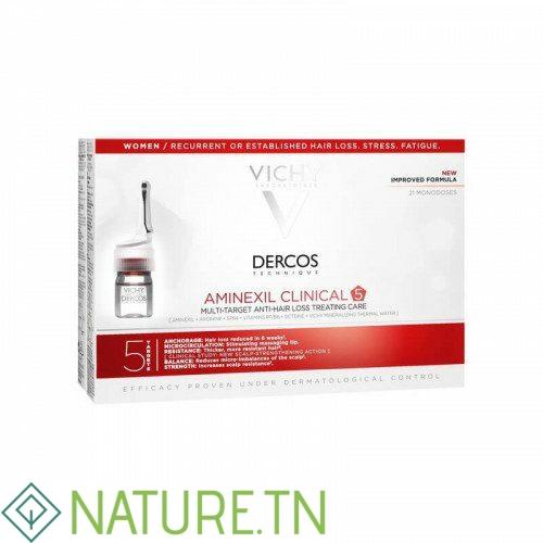 VICHY DERCOS AMINEXIL CLINICAL 5 FEMME 21 AMPOULES 3 VICHY DERCOS AMINEXIL CLINICAL 5 FEMME 21 AMPOULES