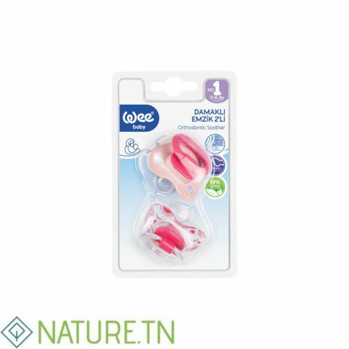 WEE BABY SUCETTE DOUBLE COLOREE 0-6M 165 2