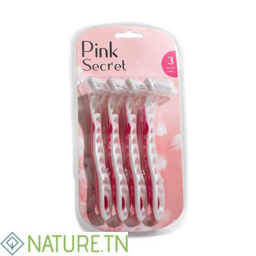 AZAL LOT DE 4 RASOIRS PINK SECRET 2