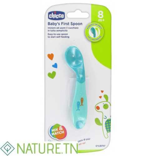 CHICCO CUILLERE SILICONE 8M+ 2