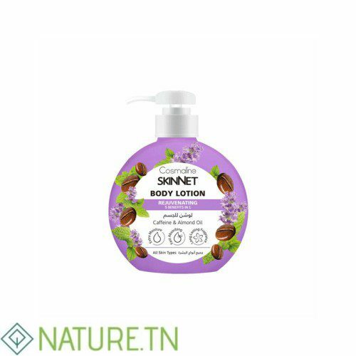 COSMALINE SKINNET LOTION CORPORELLE RAJEUNISSANTE A LA CAFEINE ET A L'HUILE D'AMANDE 400ML 2