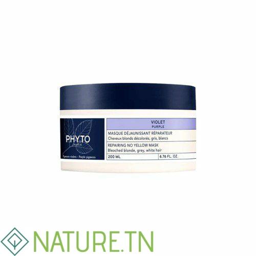 PHYTO VIOLET MASQUE DEJAUNISSANT REPARATEUR 200ML 3 PHYTO VIOLET MASQUE DEJAUNISSANT REPARATEUR 200ML