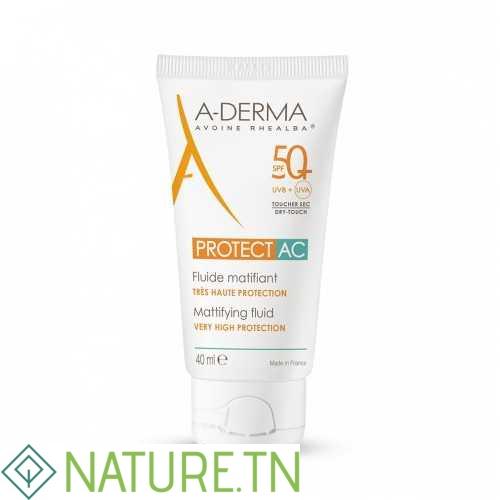 A-DERMA PROTECT AC FLUIDE MATIFIANT SPF50+ 40ML 2