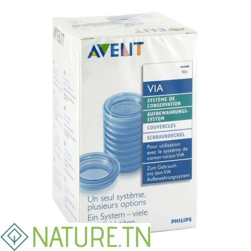 AVENT SYSTEME DE CONSERVATION BOITE DE 10 COUVERCLES 2