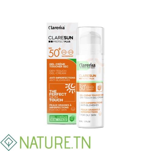 CLARENIA CLARESUN ECRAN GEL CREME TOUCHER SEC SPF50+ 50ML 1
