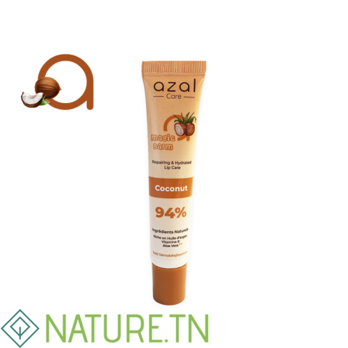 AZAL BAUME A LEVRES REPARATEUR HYDRATANT AU NOIX DE COCO 15 ML 1