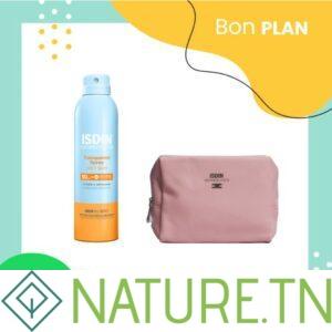 ISDIN PHOTOPROTECTION SPRAY SOLAIRE ADULTE SPF 50+ 250ML + ISDIN TROUSSE ROSE (OFFERT)