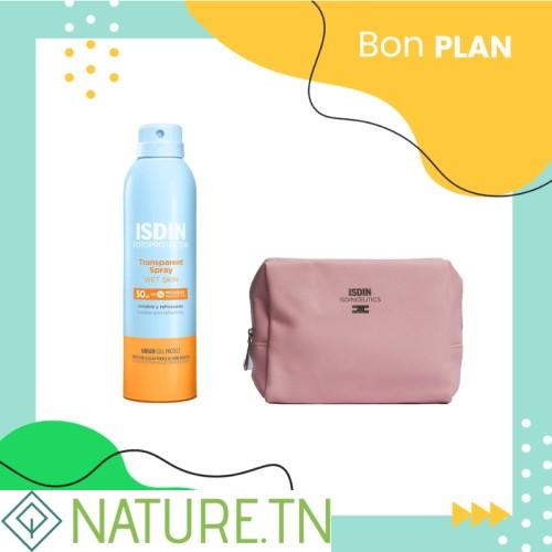 ISDIN PHOTOPROTECTION SPRAY SOLAIRE ADULTE SPF 50+ 250ML + ISDIN TROUSSE ROSE (OFFERT) 2