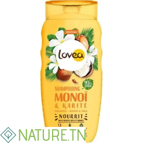 LOVEA SHAMPOOING MONOI & KARITE CHEVEUX SECS ET ABÎMÉS 250 ML 2