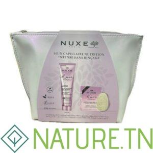NUXE TROUSSE HAIR PRODIGIEUX LEAVE IN CREAM 100ML+BROSSE CHEVEUX
