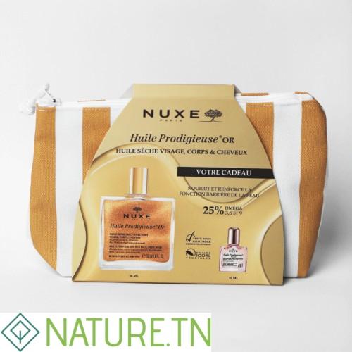 NUXE TROUSSE RAYEE HUILE PRDIGIEUSE OR 50ML+MINI HUILE PRODIGIEUSE FLORALE 10ML (OFFERT) 2