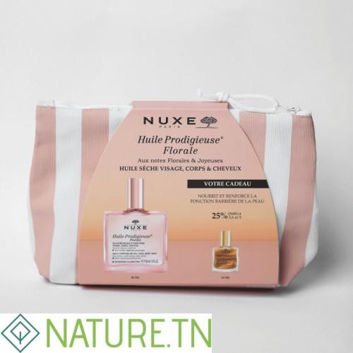 NUXE TROUSSE RAYEE HUILE PRODIGIEUSE FLORALE 50ML+MINI HUILE PRODIGIEUSE OR 10ML (OFFERT) 2