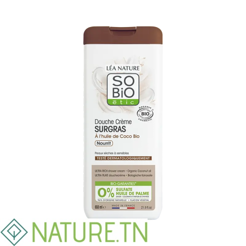 SO BIO DOUCHE CREME SURGRAS A L'HUILE DE COCO BIO 650 ML 3 SO BIO DOUCHE CREME SURGRAS A L'HUILE DE COCO BIO 650 ML