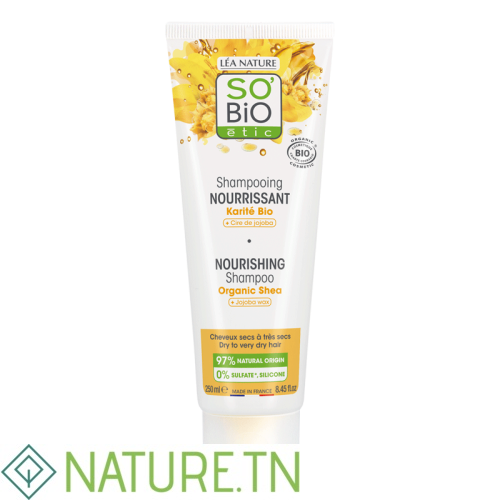 SO BIO SHAMPOOING NOURRISSANT KARITE BIO + CIRE DE JOJOBA 250ML 3 SO BIO SHAMPOOING NOURRISSANT KARITE BIO + CIRE DE JOJOBA 250ML