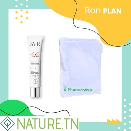 SVR CLAIRIAL CC CREME LIGHT SPF50 40ML+SERVIETTE PHARMASHOP (OFFERTE) 1