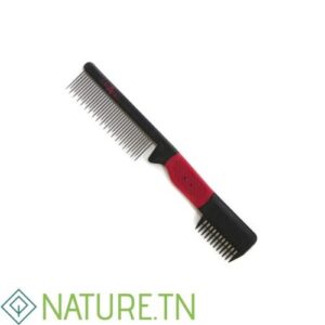 VANITY PEIGNE DOUBLE AVEC LAME DE RASOIR