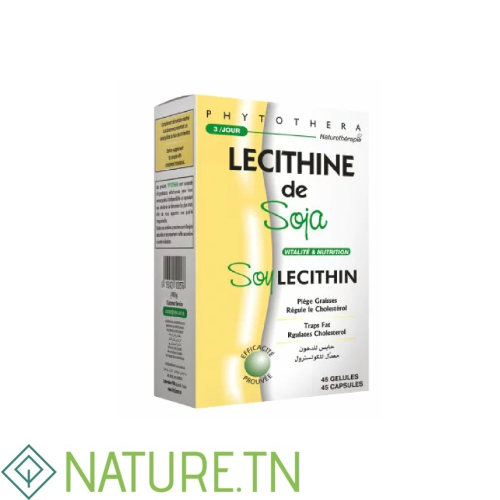 VITAL PHYTOTHERA LECITHINE DE SOJA 45 GELULES 3 VITAL PHYTOTHERA LECITHINE DE SOJA 45 GELULES